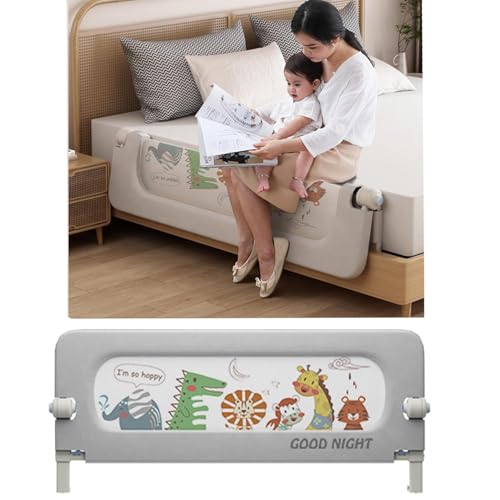 Moppets Bed Rails for Baby Safety/Bed Side Protactor Guard from Falling with Instant Set up, 14 Level Hight Adjustment & Easy to Fold - (2 Meter/ 6.5 FT) (1.) - Image 1