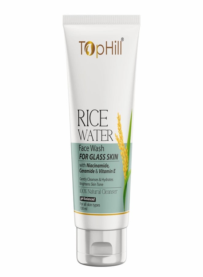 Top Hill غسول الوجه توب هيل بماء الأرز للتنظيف العميق 100 مل | مع النياسيناميد والسيراميد وفيتامين هـ لبشرة نضرة، منظف للبشرة غير الموحدة اللون | منتجات العناية بالبشرة الكورية | لجميع أنواع البشرة | عبوة من 3 قطع - Image 2