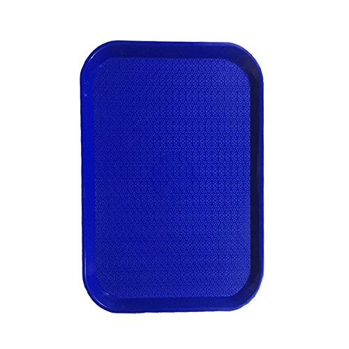 Urmila Plastic® Serving Tray Platter Rectangular Shape Plastic Trays for Drink Breakfast Tea Dinner Coffee Salad Food for Dinning Table Home Kitchen 11x14 Inches Blue - Image 4