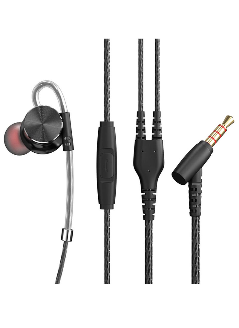 QKZ - DM10 3.5mm In-ear Headphone Bass Subwoofer Metal Wired Earphone Magnetic Suction Line Control with Microphone Sports Headsets Earphones - Image 1