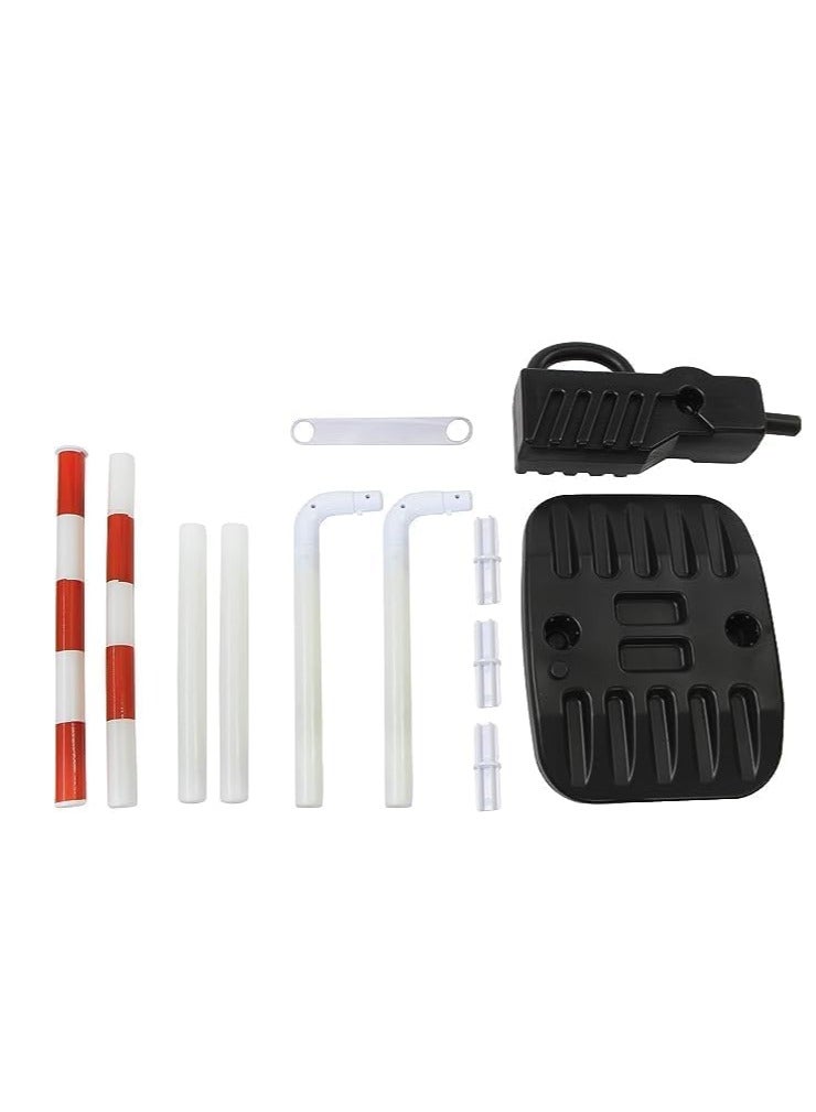 UKR Traffic Barrier & Parking Road Signs Toy Set – Construction & Parking Lot Play with Warning Signs, Lifting Rod, Police Car & Vehicles | Creative Pretend Play for Kids - Image 4