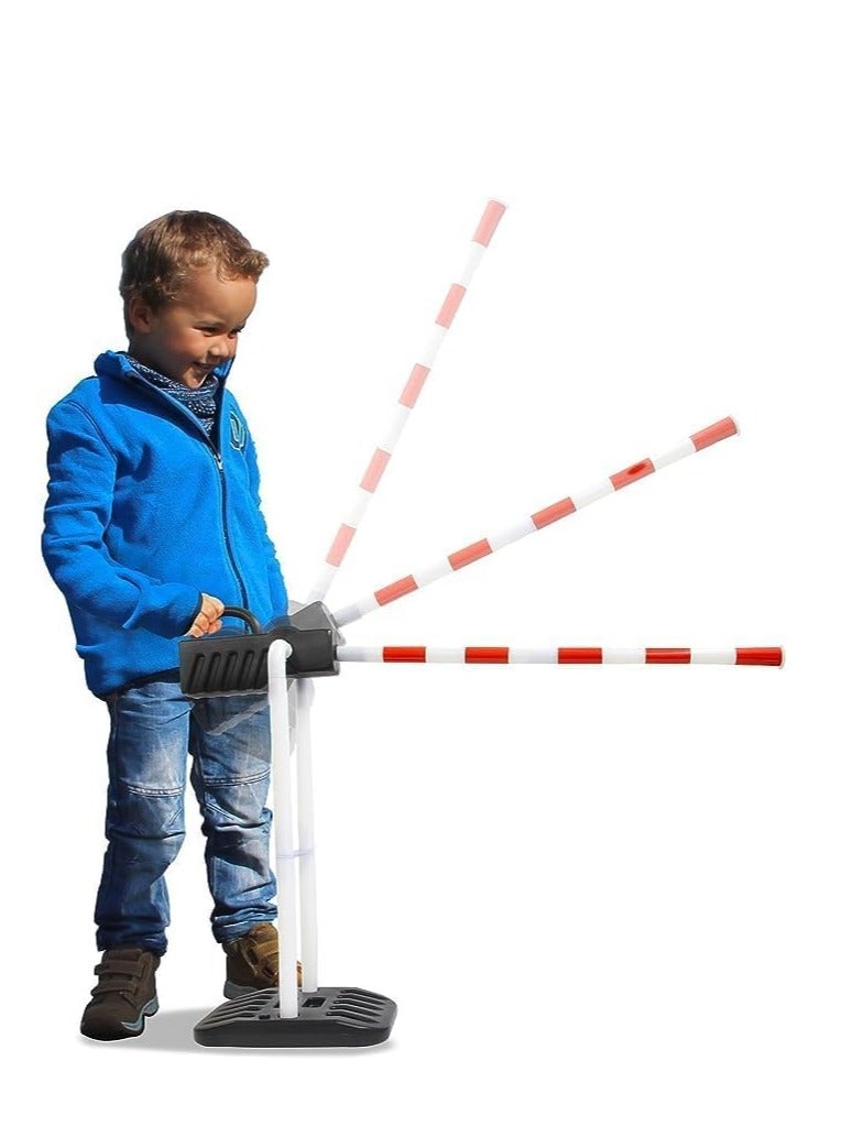 UKR Traffic Barrier & Parking Road Signs Toy Set – Construction & Parking Lot Play with Warning Signs, Lifting Rod, Police Car & Vehicles | Creative Pretend Play for Kids - Image 3