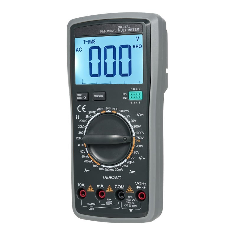 Digital Multimeter 2000 Counts Auto Range Backlight Tester AC DC Voltage Current Resistance - Image 3