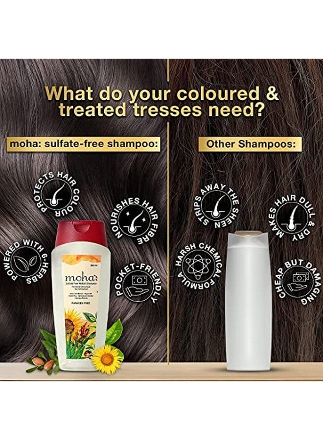 Moha: جل شامبو عشبي خالي من الكبريتات شامبو لطيف للاستخدام اليومي لجميع أنواع الشعر مع فوائد الأعشاب المثبتة لتنظيف الشعر بلطف والتحكم في تساقط الشعر 200 مل - Image 4