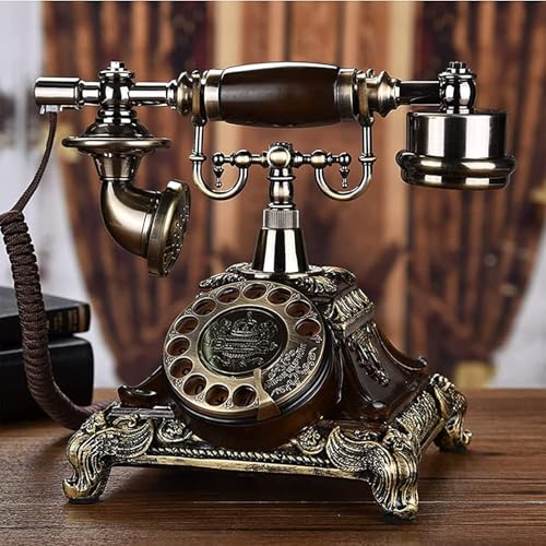 Glaceon Retro Phone, Rotary Vintage Phone Corded Antique Telephone, Old Fashioned Rotary Dial Home and Office Telephone Home Living Room Decor - Image 4