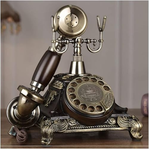 Glaceon Retro Phone, Rotary Vintage Phone Corded Antique Telephone, Old Fashioned Rotary Dial Home and Office Telephone Home Living Room Decor - Image 5