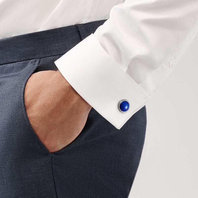 HAWSON Mens Cufflinks and Tuxedo Studs Set in Gift Box, Easy to Wear, Gifts or Jewelry for Men, Wedding Accessories, Designed by HAWSON. - Image 2