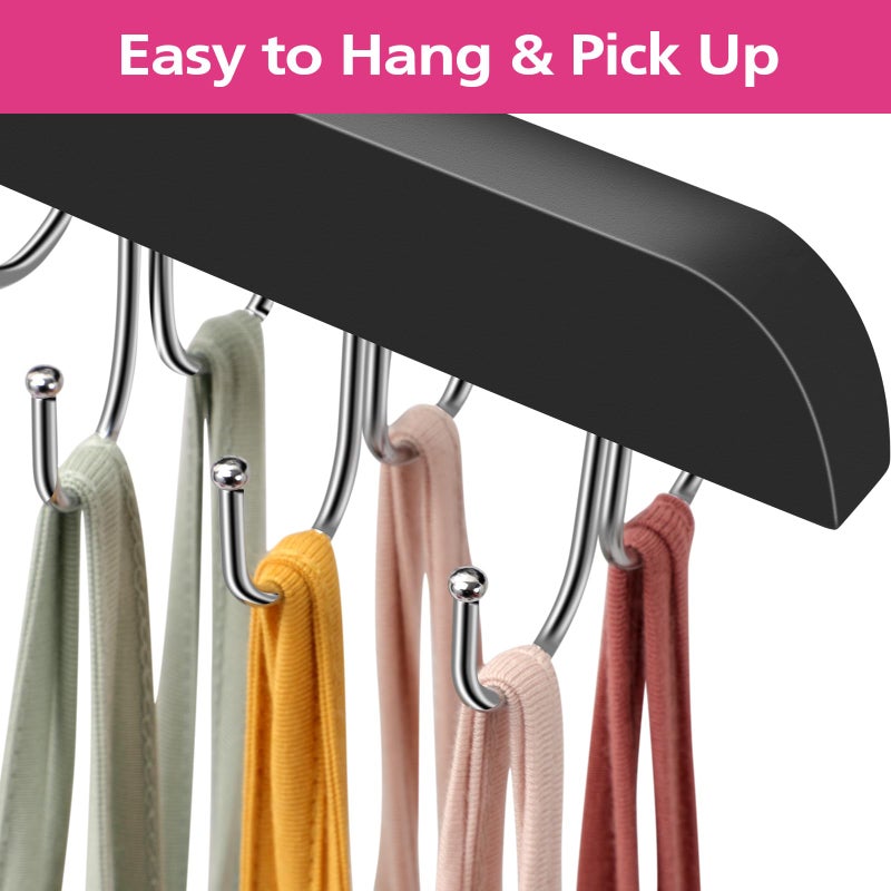 Fertoriy Bra Organizer For Closet  Tank Top Hanger  Bra Hanger 20 Hooks Capacity  Foldable Bra Hangers For Closet Organizer And Storage  Multi Tank Top Hangers Space Saving For Bra (2) - Image 3