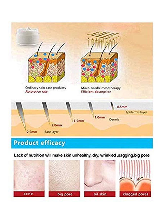 هايدرا جهاز ديرما رولر ب64 إبرة دقيقة للعناية بالبشرة شفاف 0.5مم - Image 4