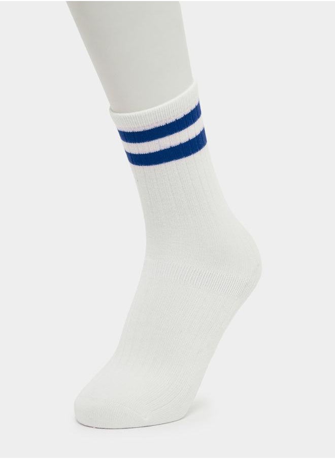 Styli Set of 3 - Striped Crew Socks  - Image 2
