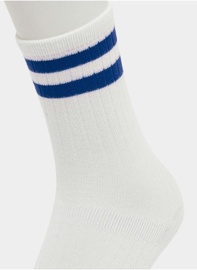 Styli Set of 3 - Striped Crew Socks  - Image 3