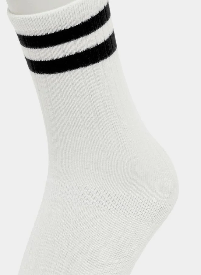 Styli Set of 3 - Striped Crew Socks