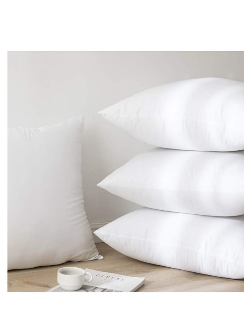 Sleep night - 4-Piece Solid Pattern Decorative Pillow 45x45cm 2 Piece Pack of 4 - Image 1