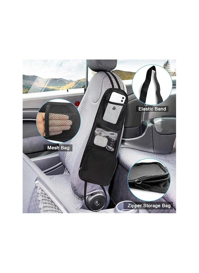 OUYoo OUYoo  Car Seat Storage Hanging Bag, Multi-Pocket Seat Side Organizer, Car Multifunctional Storage Organizer, Can Hold Mobile Phone, Wallet, Glasses, Suitable for Cars, SUVs, Trucks  - Image 2