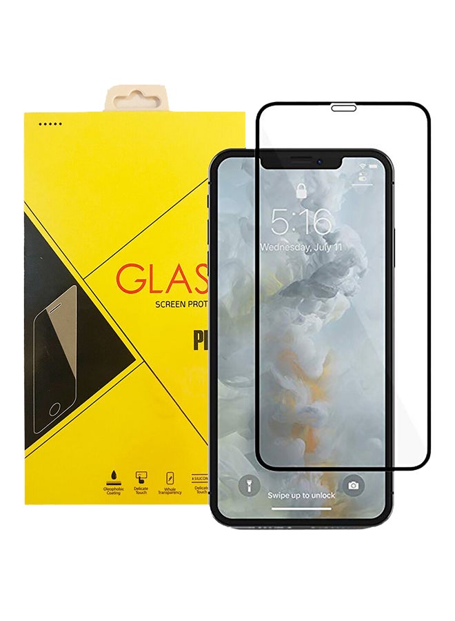 Tempered Glass Screen Protector For Apple iPhone 11 Pro Clear/Black - Image 1