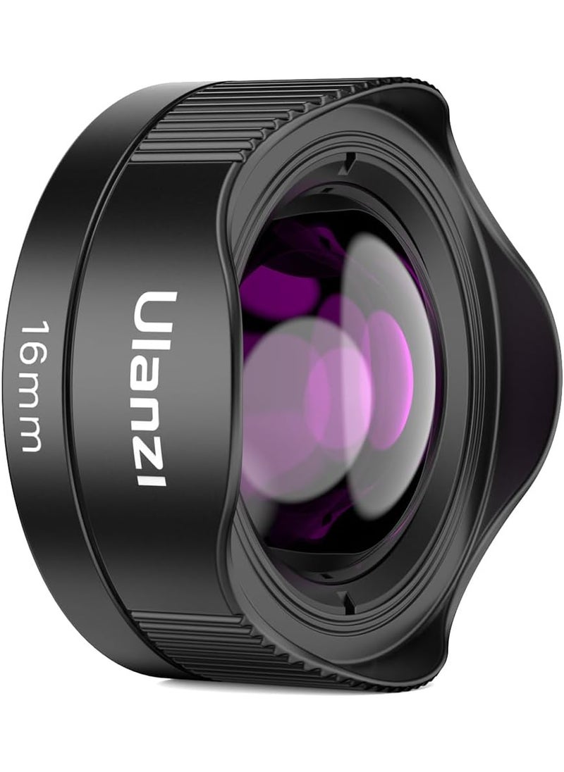 Ulanzi ULANZI CL005 110 Wide Angle Phone Lens HD 16mm Phone Camera Lens for 17mm Thread Compatible with iPhone Samsung Smartphone Cage Case with 17mm Adapter  - Image 1