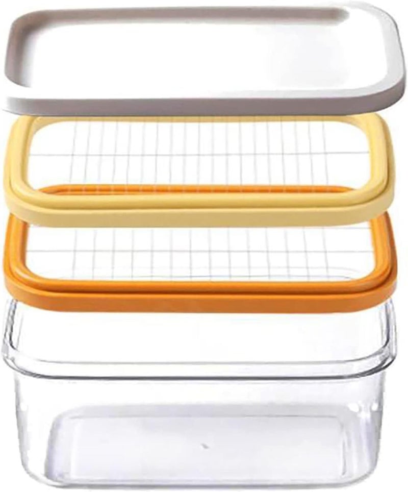 Cyrox Butter Box, 2 in 1 Butter Slicer Butter Cutting Box with Rectangle Cheese Keeper Storage Container, Lid (1Pcs) - Image 1