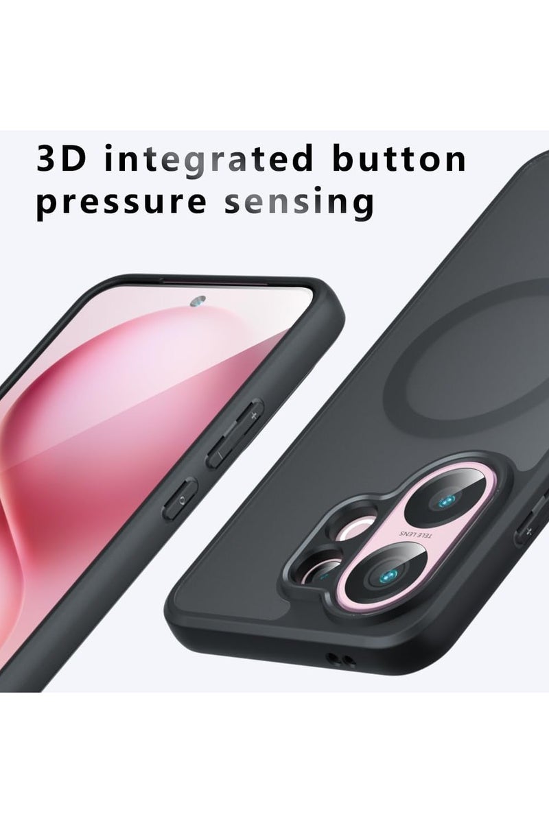 general Magnetic protective case compatible with Vivo X200 FE 5G protective cover, with wireless charging, made from selected TPU material and featuring four corner airbags for shock and drop protection. - Image 3