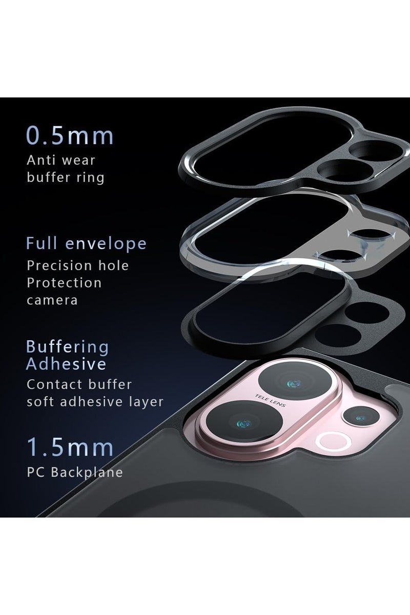 general Magnetic protective case compatible with Vivo X200 FE 5G protective cover, with wireless charging, made from selected TPU material and featuring four corner airbags for shock and drop protection. - Image 4