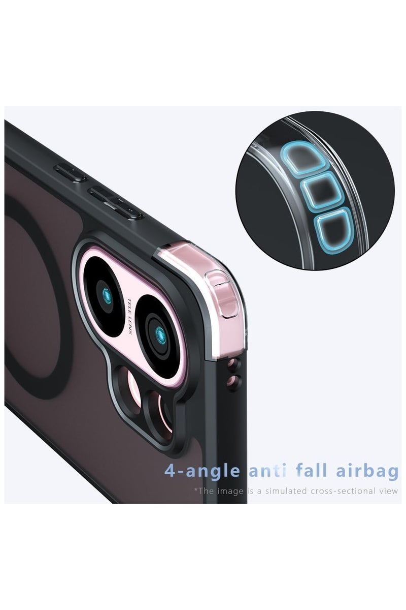 general Magnetic protective case compatible with Vivo X200 FE 5G protective cover, with wireless charging, made from selected TPU material and featuring four corner airbags for shock and drop protection. - Image 2