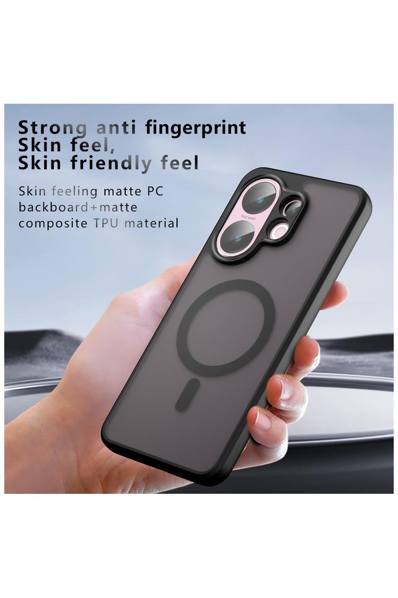 general Magnetic protective case compatible with Vivo X200 FE 5G protective cover, with wireless charging, made from selected TPU material and featuring four corner airbags for shock and drop protection. - Image 5