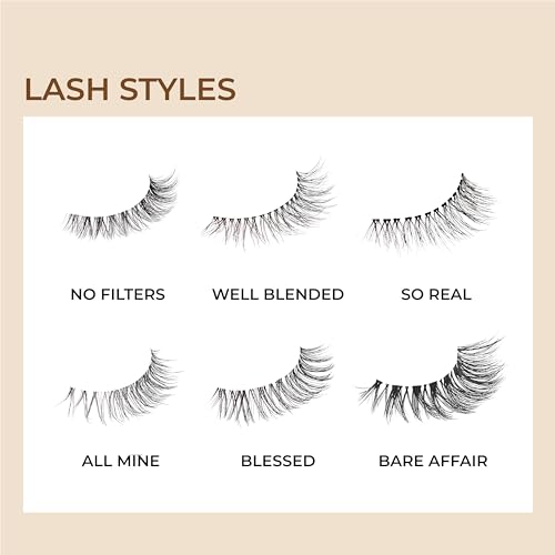 KISS My Lash But Better, False Eyelashes, 'Well Blended', 16mm, Includes 4 Pairs Of Lashes, Easy to Apply, Reusable Lash Clusters - Image 4