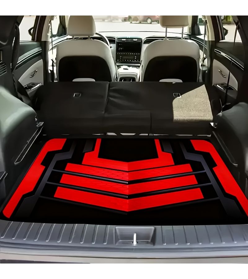 حصيرة صندوق السيارة الواقية الفريدة من نوعها المستوحاة من تقنية Red Black، قطعة واحدة - Image 3