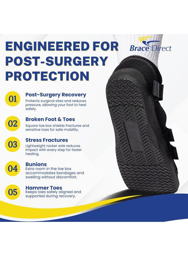 Brace Direct Post Op Recovery Shoe - Adjustable Medical Walking Shoe for Post Surgery or Operation Support, Broken Foot or Toe, Stress Fractures, Bunions for Left or Right Foot, Size Medium, Women - Image 5