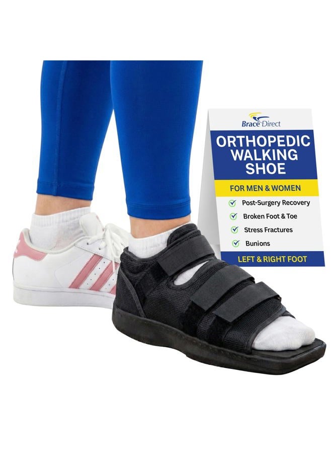 Brace Direct Post Op Recovery Shoe - Adjustable Medical Walking Shoe for Post Surgery or Operation Support, Broken Foot or Toe, Stress Fractures, Bunions for Left or Right Foot, Size Medium, Women - Image 1