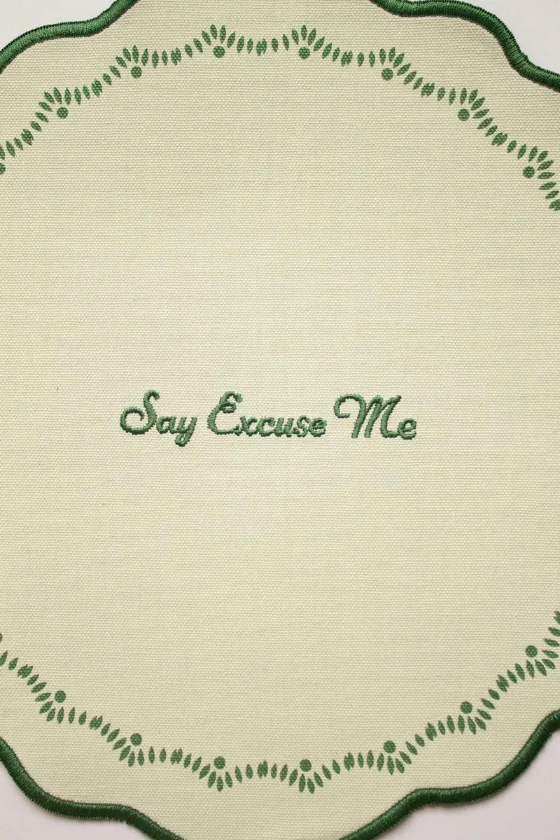 YVONNE ELLEN Set of 4 Slogan Placemats