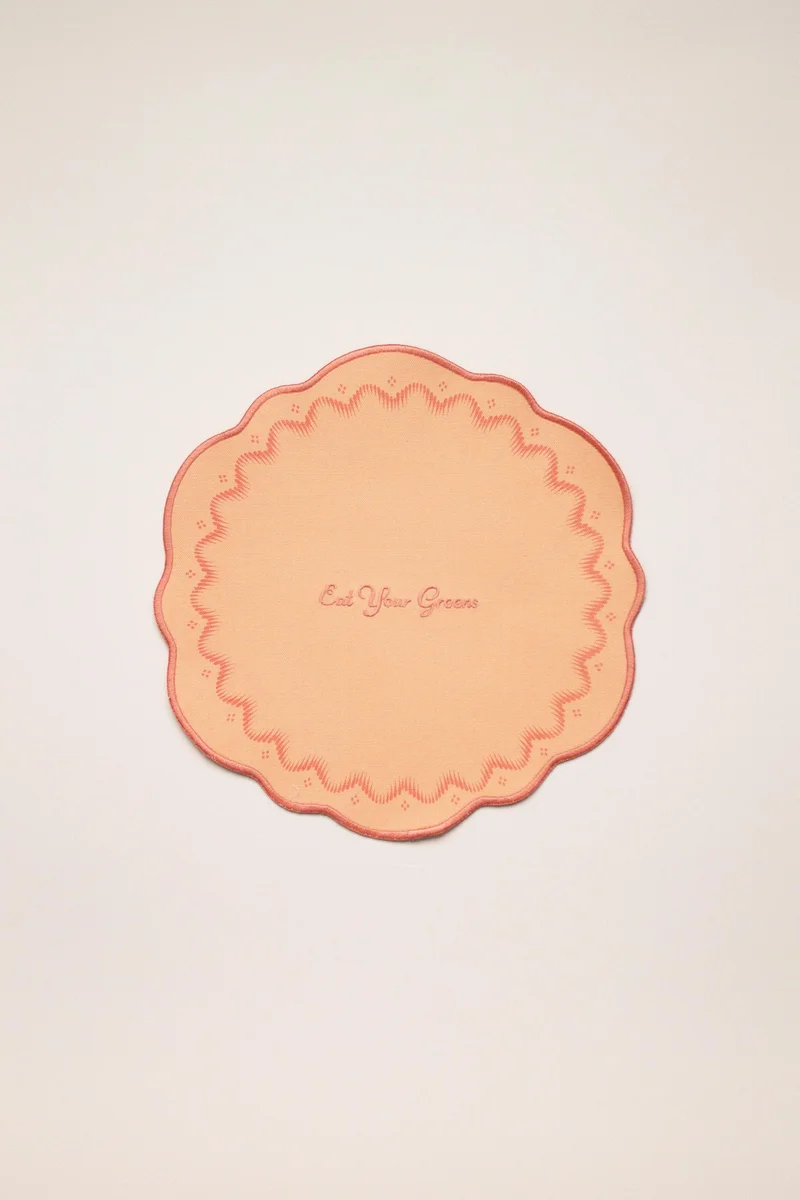 YVONNE ELLEN Set of 4 Slogan Placemats