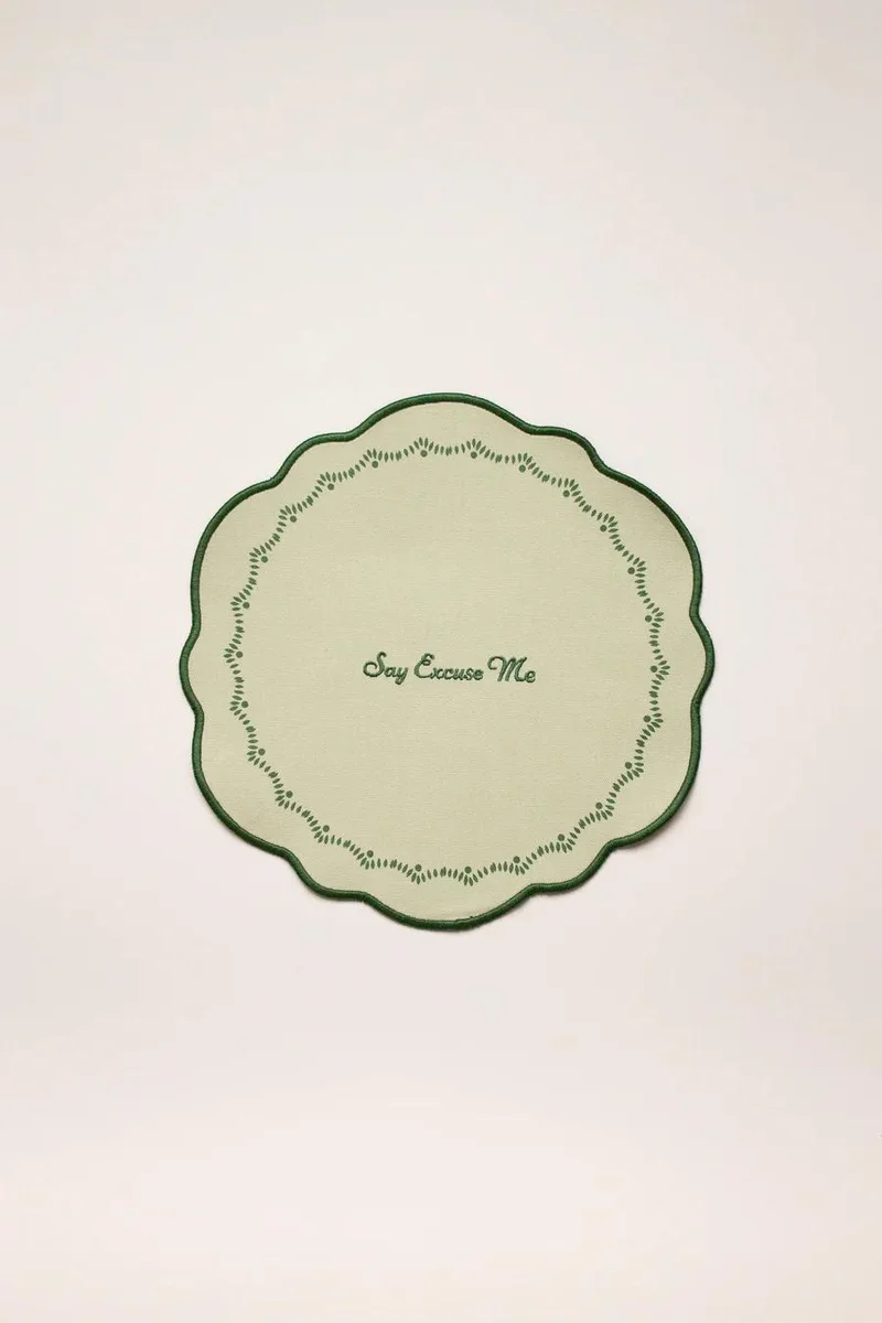YVONNE ELLEN Set of 4 Slogan Placemats