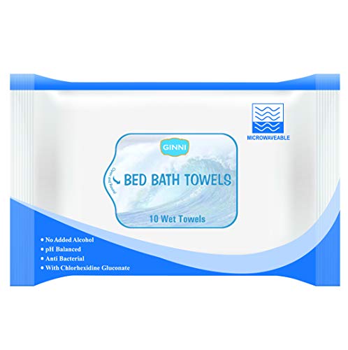 GINNI Hygiene Bed Bath Wipes: Large wet wipes for adults, patients, and babies. Ideal for sponge baths and refreshing hygiene. 10 pulls per pack (Pack of 3), gentle and convenient - Image 4