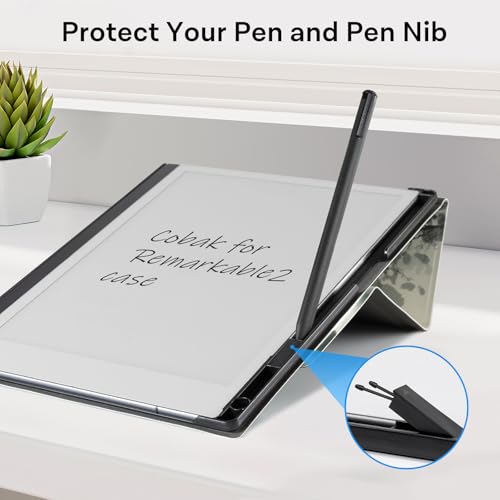 CoBak كوباك كيس لحافظة ريماركابل 2 - مع حامل القلم وميزة الحامل القابل للطي بزاوية متعددة - الخيار المثالي لحافظة ريماركابل 2 مع حامل القلم لجهاز ريماركابل 2 بيبر تابلت (2020 إصدار) - Image 3