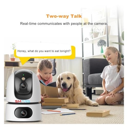 smars 5+5 MP DuaI Lens Smart WiFi PTZ Security Camera | Color Night Vision | Auto Motion Tracking | Two Way Audio | MSR89 - Image 4
