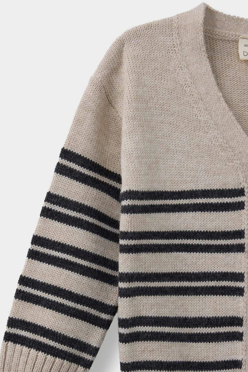 ديفاكتو Baby Boy Regular Fit Stripped Knit Cardigan