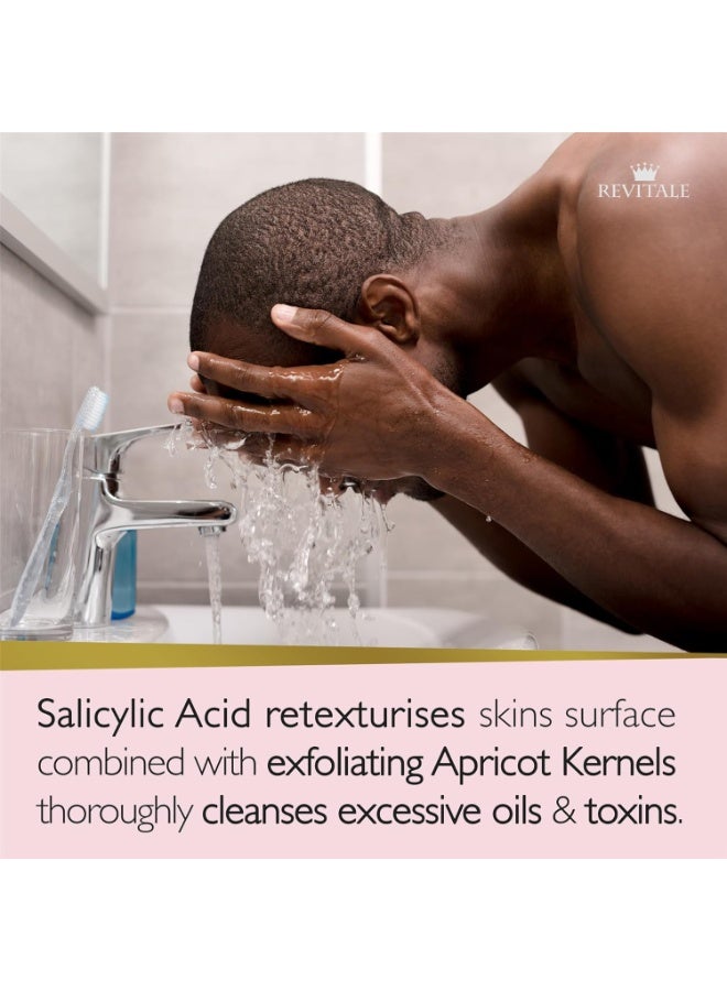 Revitale Advanced Salicylic Acid Scrub Soap with Apricot & Walnut Shell, 80g - Image 2