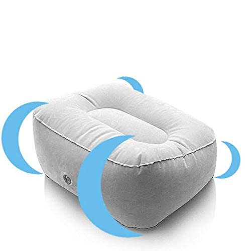 YAGZON Inflatable Travel Foot Rest Pillow Helps Reduce DVT Risk on Flights Feet Rest Leg Rest Support Cushion for Travel Office Car Camping Aeroplane Foot Massage Stool Relaxtion - Image 5