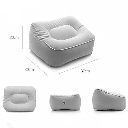 YAGZON Inflatable Travel Foot Rest Pillow Helps Reduce DVT Risk on Flights Feet Rest Leg Rest Support Cushion for Travel Office Car Camping Aeroplane Foot Massage Stool Relaxtion - Image 4