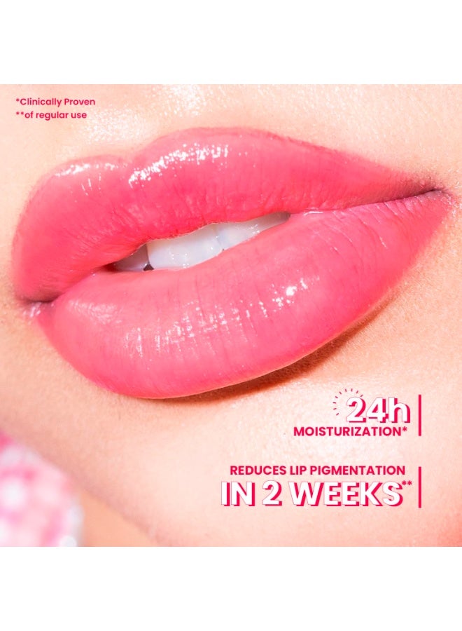 Dot & Key Meltie Lip Balm SPF 50+ With 2% Kojic & Vitamin C | Hydrates Dry, Chapped Lips, Lightens Pigmentation, Brightens Lips | With Shea & Mango Butters, Peptide Infused | Strawberry Glaze | 4g - Image 4