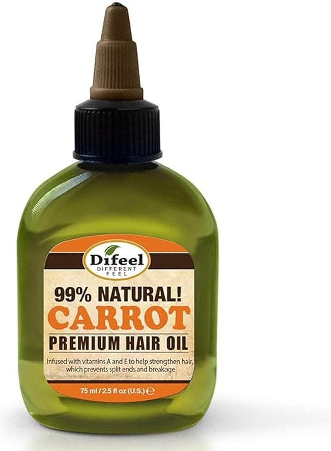 Difeel Carrot Premium Hair Oil, Strengthen & Prevent Breakage - Image 1