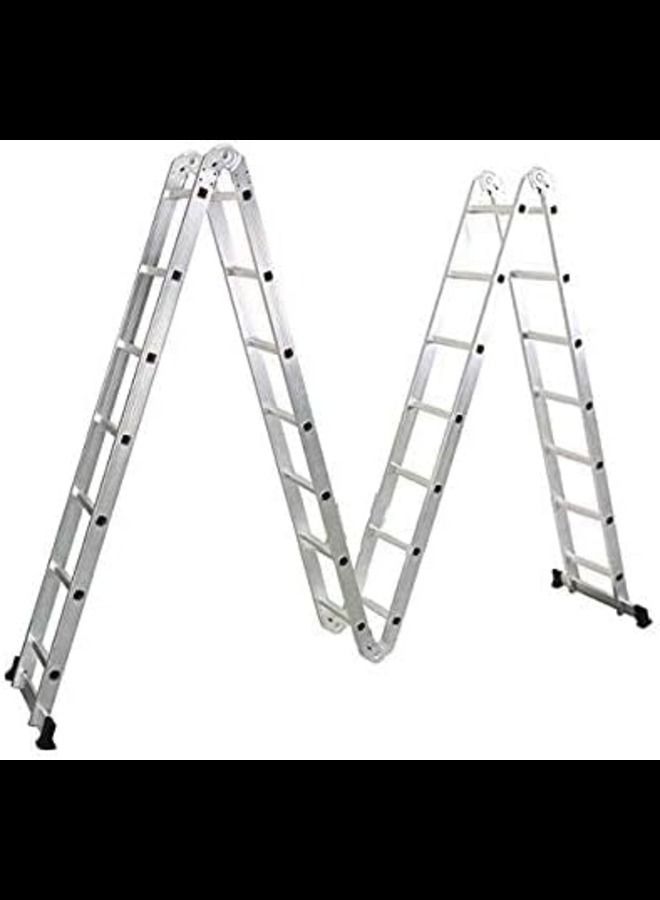 ABBASALI Multipurpose Folding Ladder 28 Steps 7.8 Meters 7x4 Step - Image 2