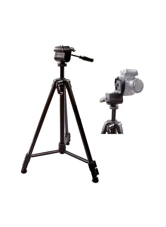 PROMAGE TR380 Camera Tripod Aluminum Camera Tripod with 3-Way Swivel Pan Head,Bag for DSLR Camera,DV Video Camcorder - Image 1