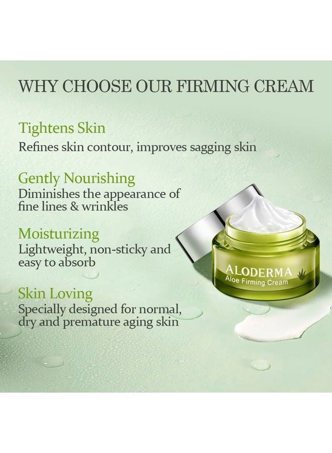ALODERMA Firming and Rejuvenating Cream, 50g, Contains 75% Pure Organic Aloe Juice, All Natural, Helps Reduce the Appearance of Fine Lines and Wrinkles - Image 2