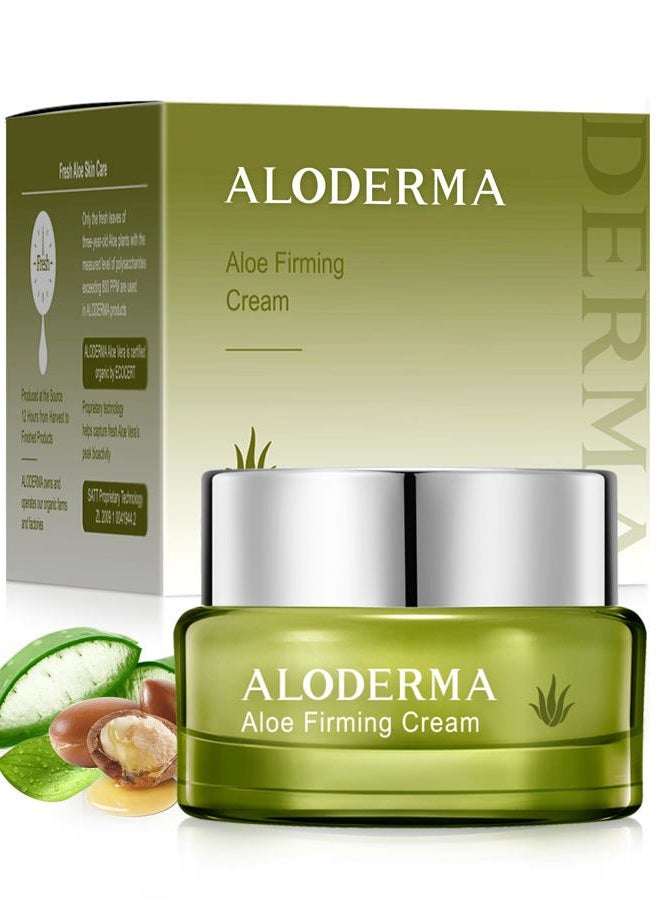 ALODERMA Firming and Rejuvenating Cream, 50g, Contains 75% Pure Organic Aloe Juice, All Natural, Helps Reduce the Appearance of Fine Lines and Wrinkles - Image 1