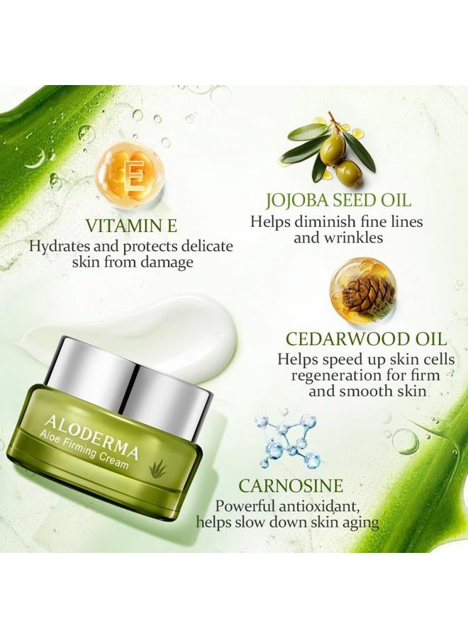 ALODERMA Firming and Rejuvenating Cream, 50g, Contains 75% Pure Organic Aloe Juice, All Natural, Helps Reduce the Appearance of Fine Lines and Wrinkles - Image 3