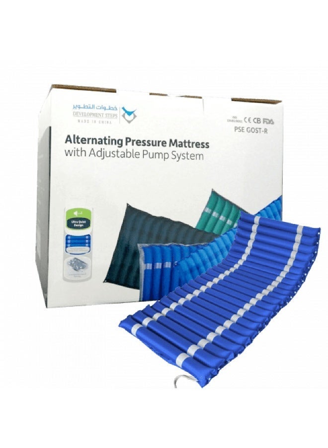 D-Steps Alternating Pressure Mattress tube - From D-Steps with Adjustable Built-in Pump – Medical Grade for Bedsore Treatment and Pressure Relief - Image 1
