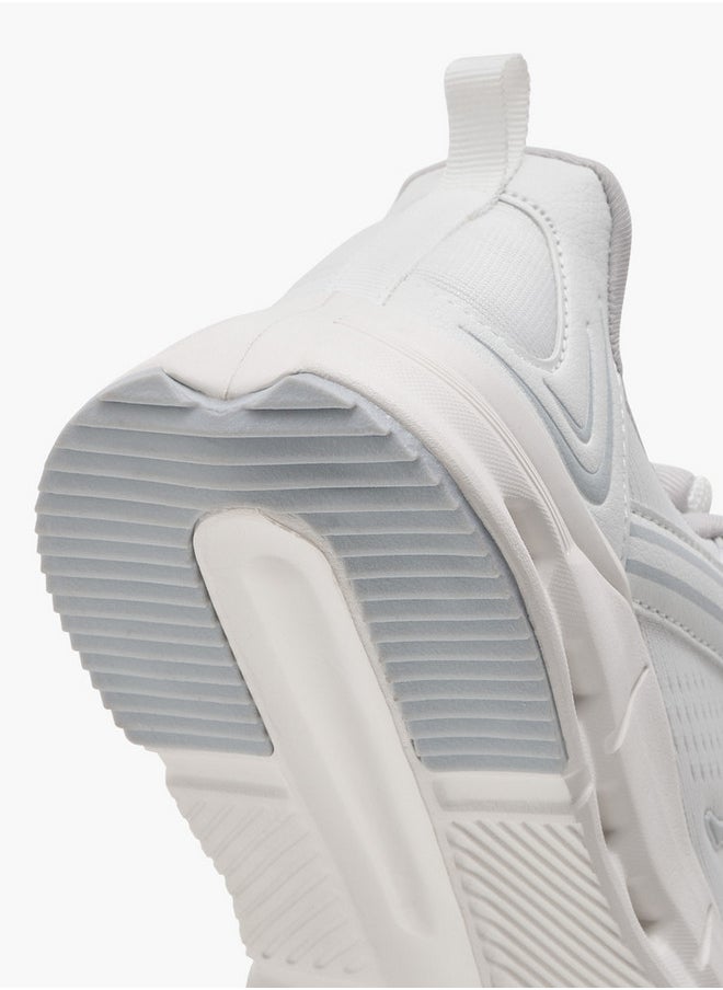 Boys' Logo Detail Sports Shoes with Hook and Loop Closure