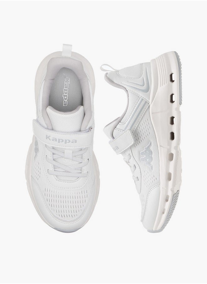 Boys' Logo Detail Sports Shoes with Hook and Loop Closure