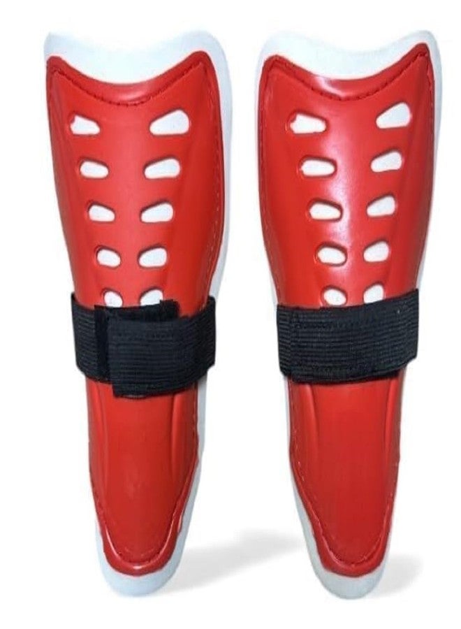 GudyB Intense Shock PVC Cricket Wicket Legguard | Premium 12 Hole Football Shin Guard/Shin Pad for Adult (Assorted Colour) - Image 4